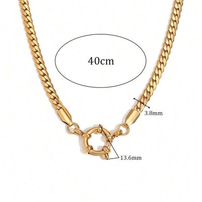 Jewelry Lady Geometric 306 Stainless Steel Plating Necklace