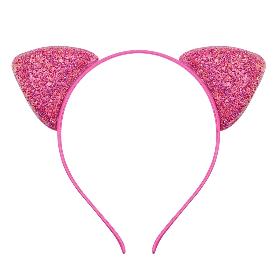 cute cat ears cloth sequins hair band 1 piece