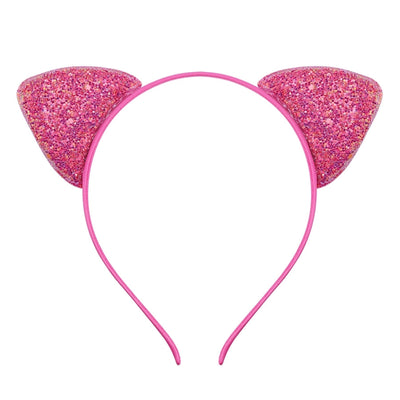 cute cat ears cloth sequins hair band 1 piece