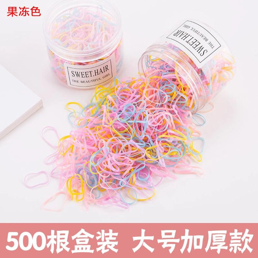 girls&#39; rubber band hair band disposable black rubber band thickened baby head rope children&#39;s hair accessories