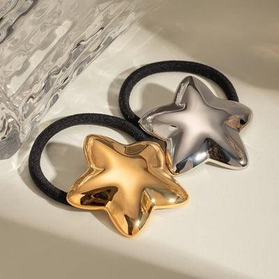 Women's Casual Classic Style Pentagram 304 Stainless Steel Hair Tie