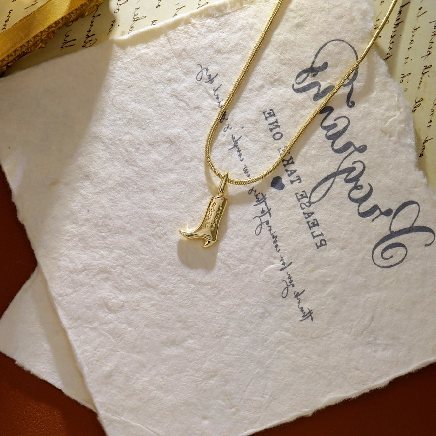 Jewelry Casual Hip-Hop Boots Copper Copper 14K Gold Plated White Gold Plated Pendant Necklace