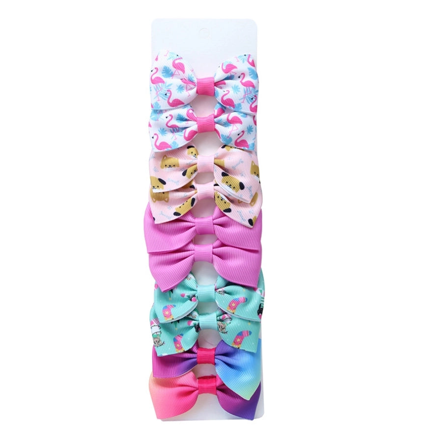 Girl'S Sweet Korean Style Bow Knot Polyester Hair Clip