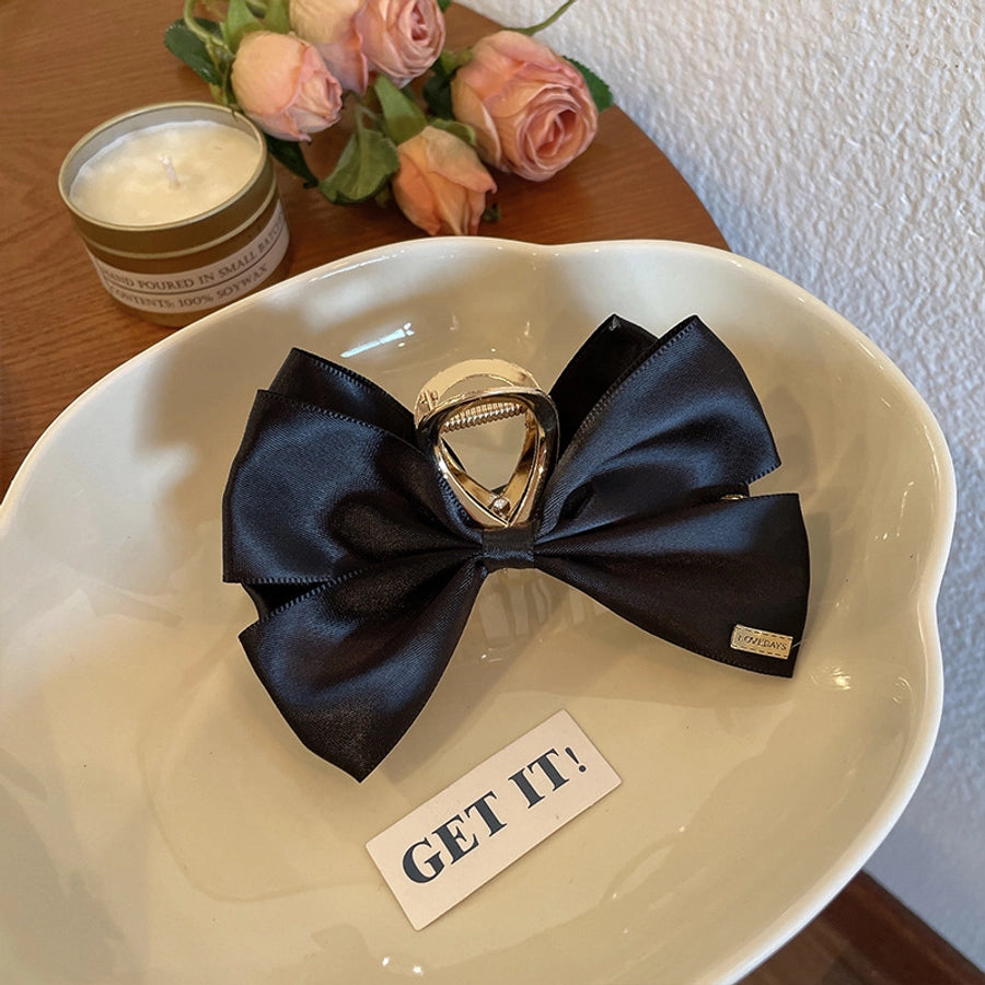 vintage style bow knot alloy cloth hair claws