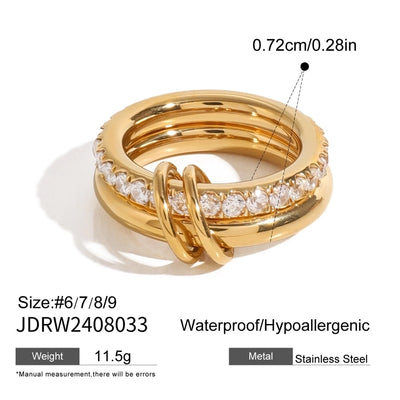 Jewelry Simple Style Classic Style Geometric 304 Stainless Steel Rings
