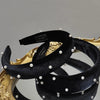 black velvet headband pearls headband retro korean headdress