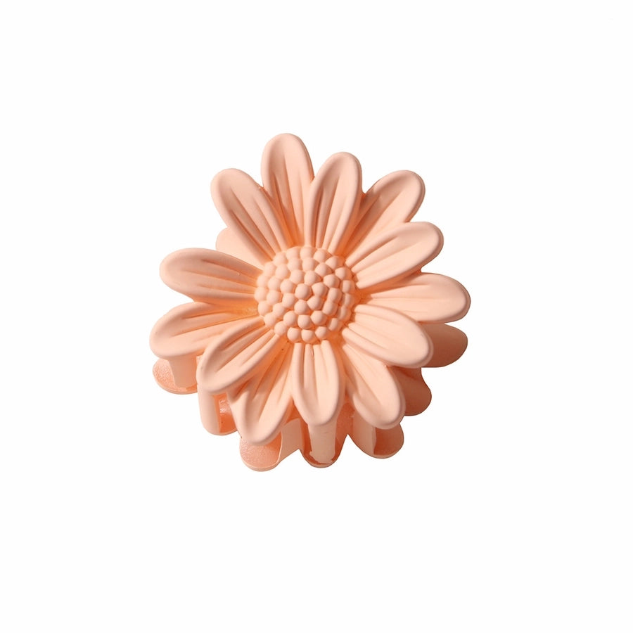 Women's Sweet Simple Style Flower Plastic Stoving Varnish Hair Claws