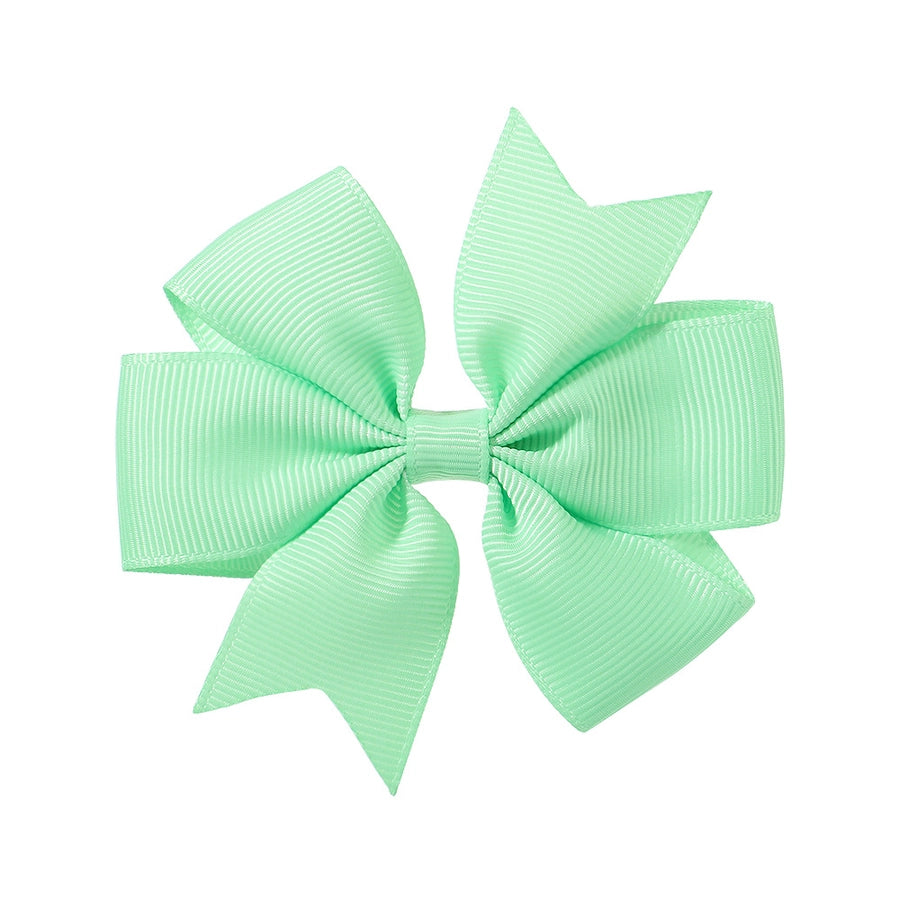fashion solid color bow knot cloth hair clip 1 piece