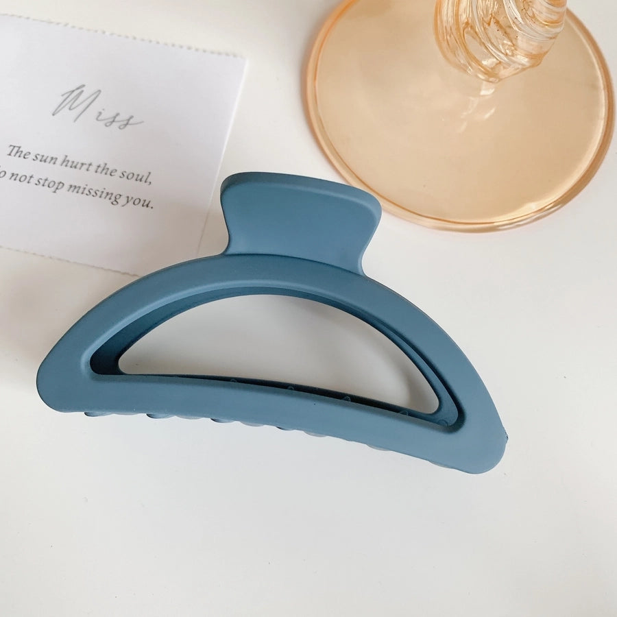 retro solid color plastic resin hair claws