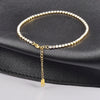 Sweet Simple Style Solid Color Titanium Steel 18K Gold Plated Rhinestones Bracelets In Bulk