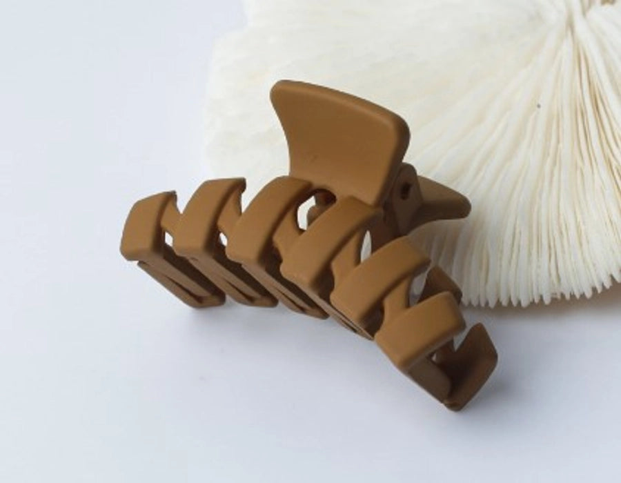 simple style solid color arylic stoving varnish hair claws 1 piece