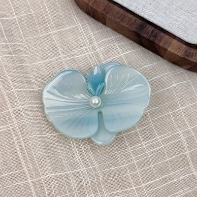 Korean Style Elegant Acetate Texture Phalaenopsis Barrettes Duckbill Clip Niche Design Exquisite Bang Clip Accessories