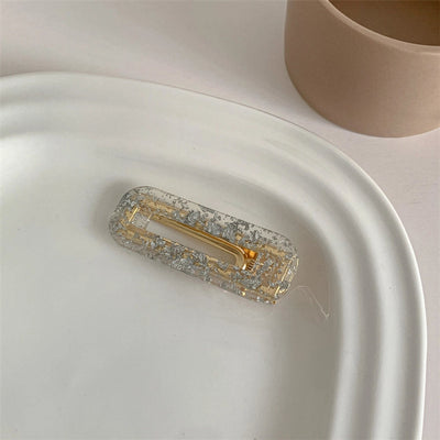 simple style flower acetic acid sheets printing hair clip 1 piece