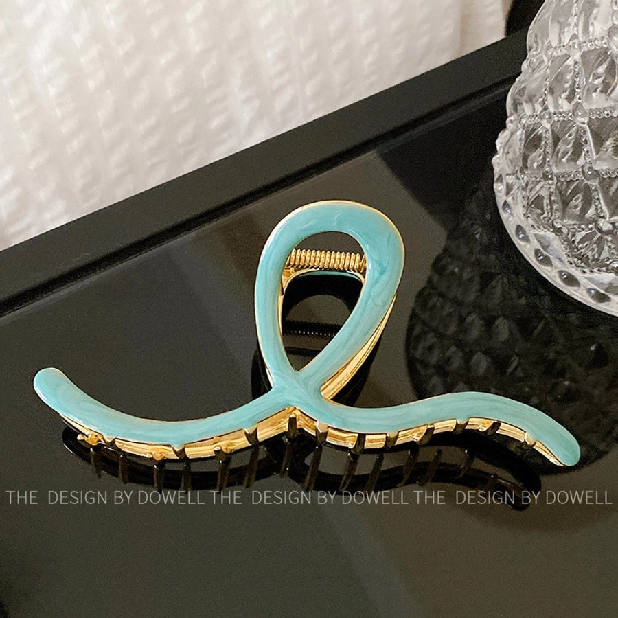 Women's Retro Waves Metal Enamel Hair Claws