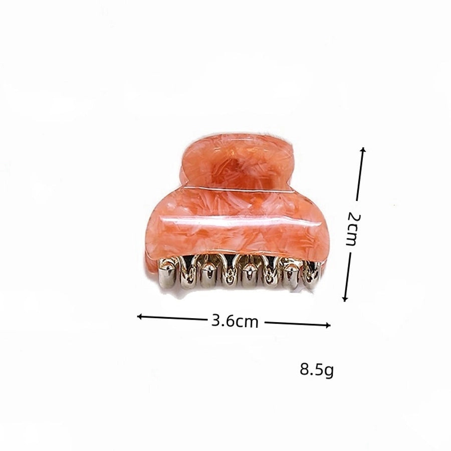 women's simple style geometric acetic acid sheets plating hair claws