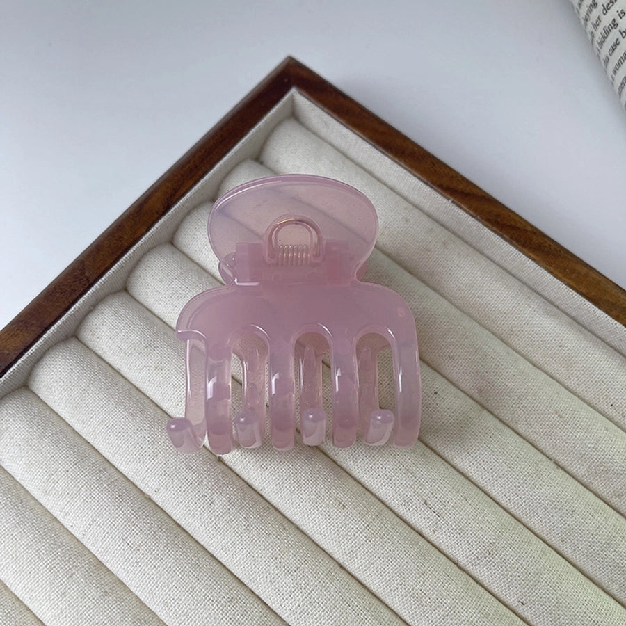 Women's Simple Style Geometric Plastic Resin Handmade Hair Claws