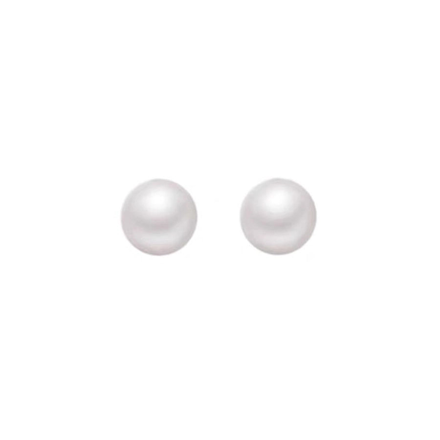 Bright Pearl silver stud earrings  new fashion mosquito coil ear clip commuter good quality earrings Korean temperament online celebrity