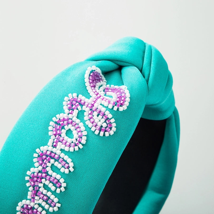 women's elegant luxurious classic style letter cloth hair band