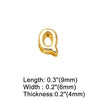 Wholesale Jewelry Basic Simple Style letter Copper 18K Gold Plated