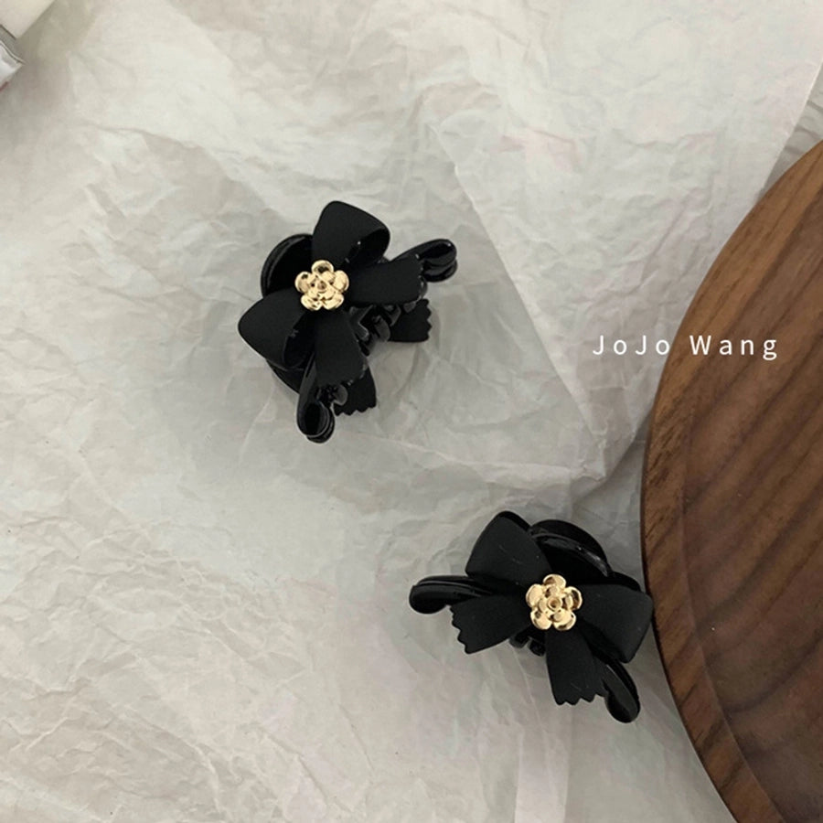 Women's Sweet Simple Style Flower Bow Knot Plastic Hair Claws
