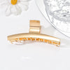 Women's Simple Style Solid Color Metal Plating Hair Claws