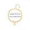 201 Stainless Steel Copper Inlay Letter Rectangle Zircon Bracelets
