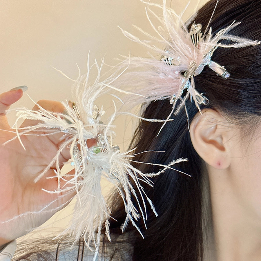 Women's Sweet Solid Color Alloy Hair Clip