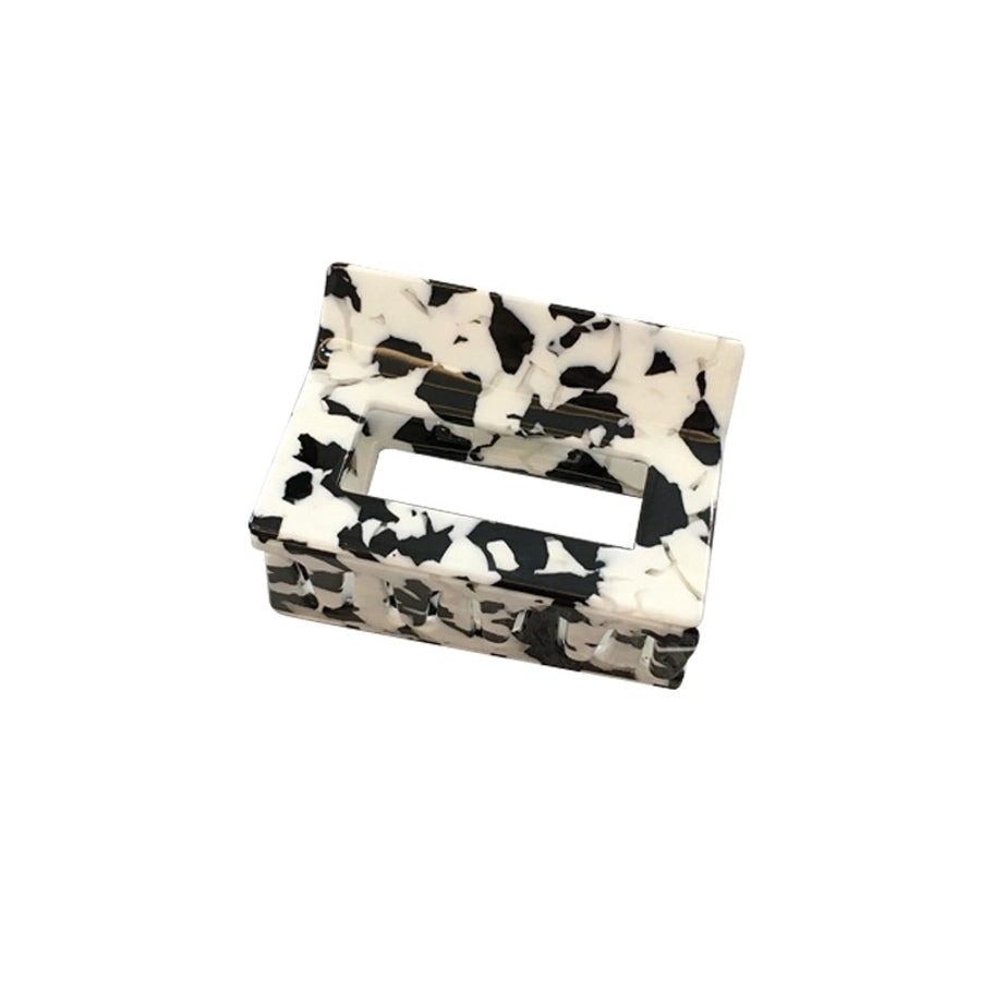 korean acetate plate hair accessories square hollow grab clip female