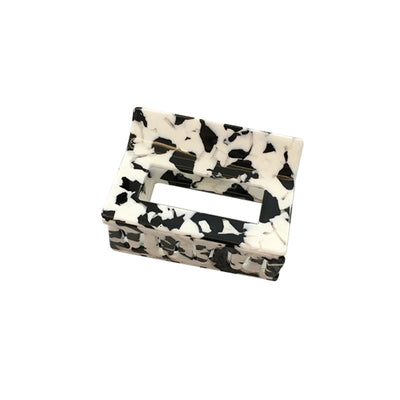 korean acetate plate hair accessories square hollow grab clip female