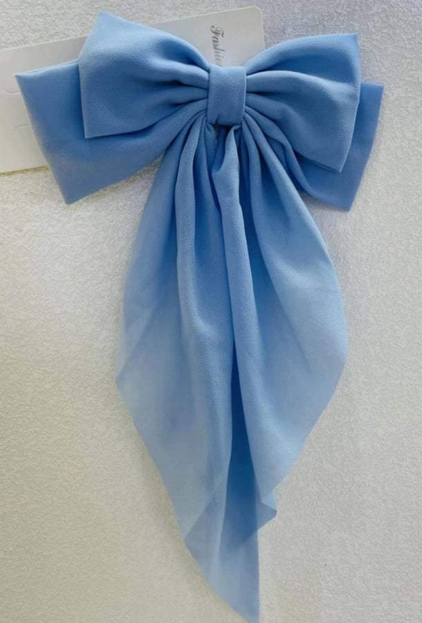 fairy style lady bow knot cloth hair clip
