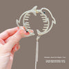 Children's ball head fixed artifact Pearl Rhinestone grip clip does not hurt the hair back of the head ponytail buckle girl hairpin headdress