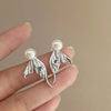 1 Pair Elegant Lady Geometric Heart Shape Plating Alloy Drop Earrings Ear Studs