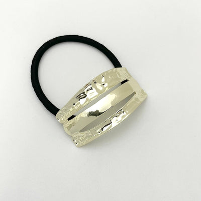 Women's Casual Elegant Solid Color Alloy Elastic Band Hair Tie