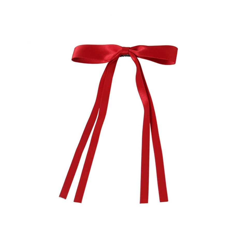 hot sale long ribbon bow hairpin sweet Ribbon Girl hairpin hairpin women's back spoon duckbill clip