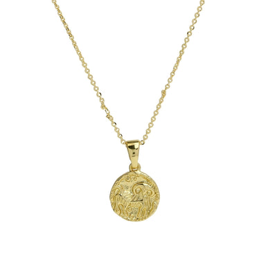Brass Plating Constellation Pendant Necklace