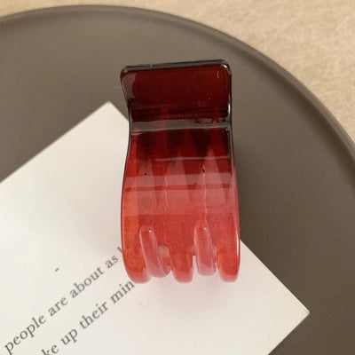 women's simple style color block plastic hair claws