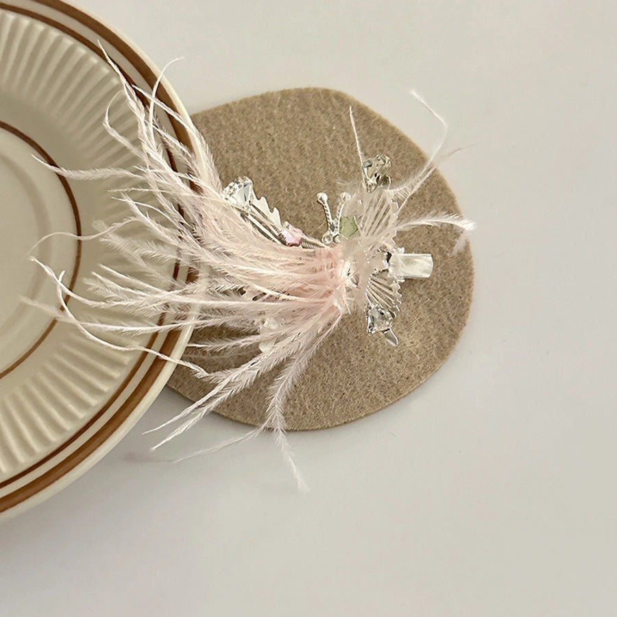 Women's Sweet Solid Color Alloy Hair Clip