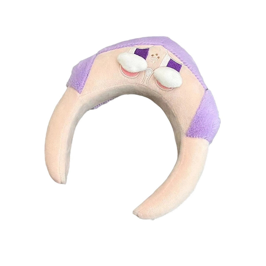 new cartoon crybaby crying baby hairband sweet cute girl wash hair band net red hair card headdress