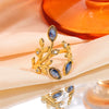Jewelry Elegant Simple Style Shiny Geometric 304 Stainless Steel Open Rings