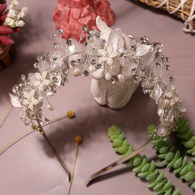 Women's Simple Style Classic Style Color Block Alloy Inlay Crystal Rhinestones Hair Band