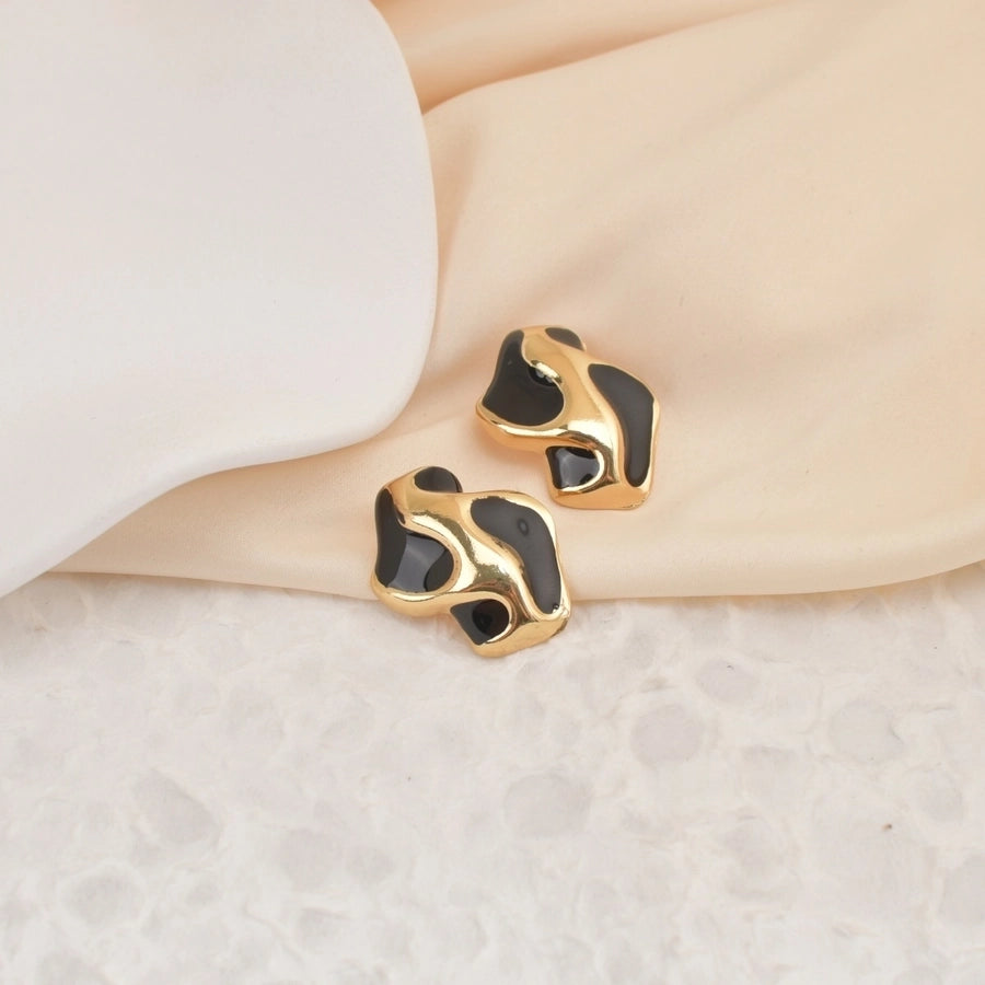 1 Pair Casual Simple Style Classic Style Geometric 304 Stainless Steel Ear Studs