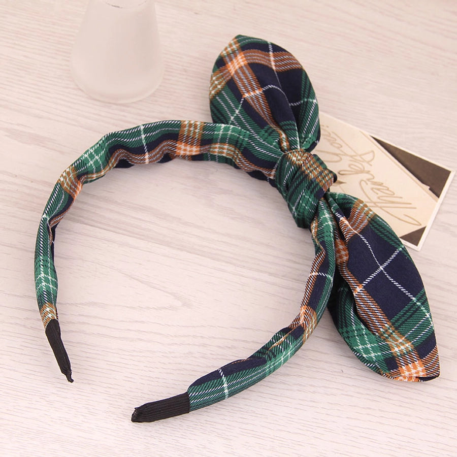 simple style flower bow knot twist cloth hair band