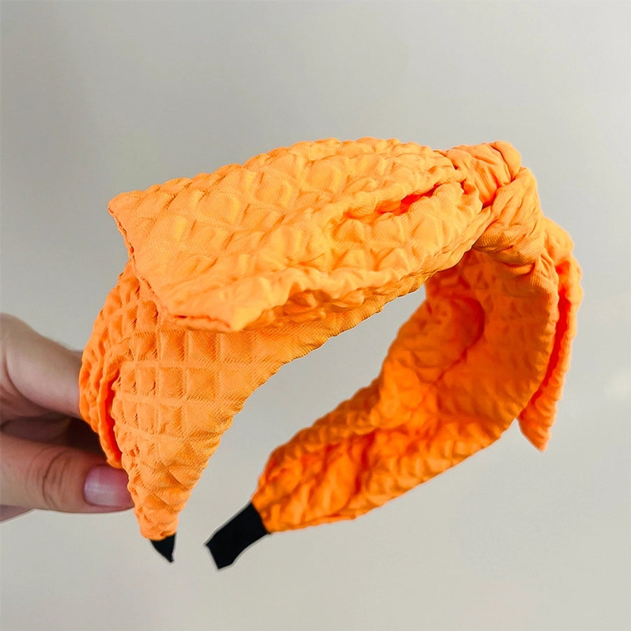 2024 Fashion Bowknot Headband Women's Korean-Style Fabric Face Wash Hair Accessories  Outing Simple Hairband Headdress