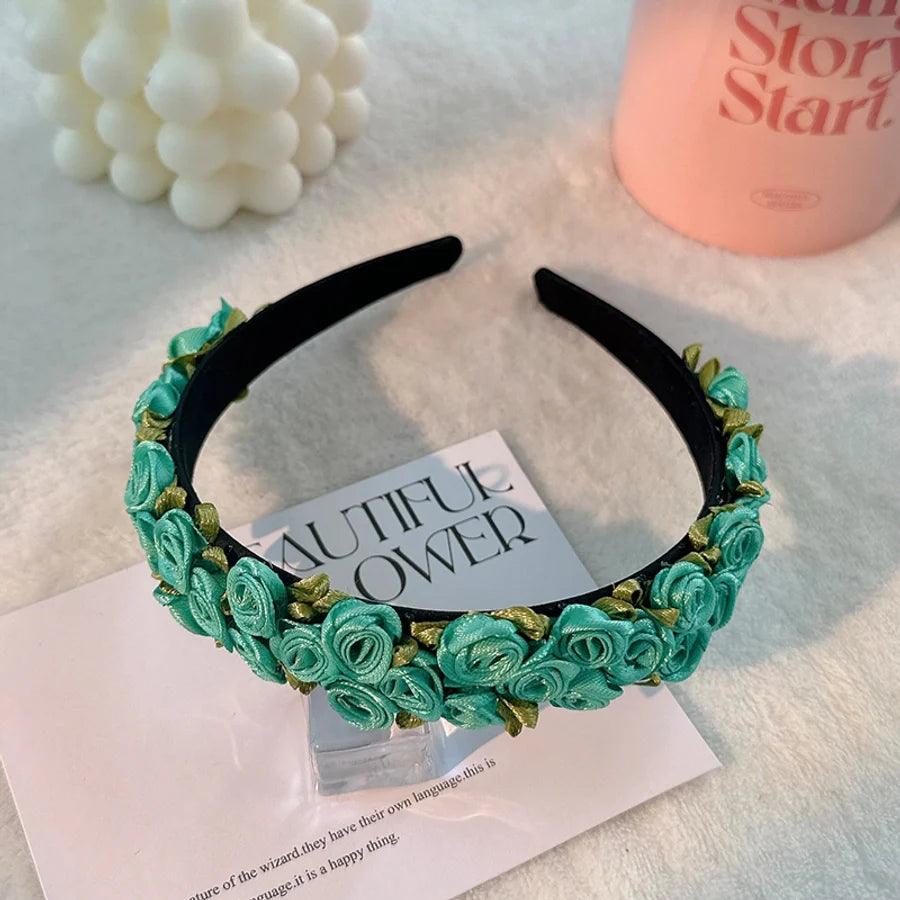 sweet flower cloth hair band