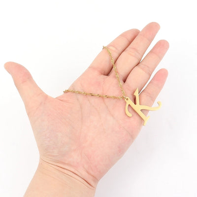 Jewelry Elegant Simple Style Classic Style Letter 201 Stainless Steel 304 Stainless Steel Pendant Necklace