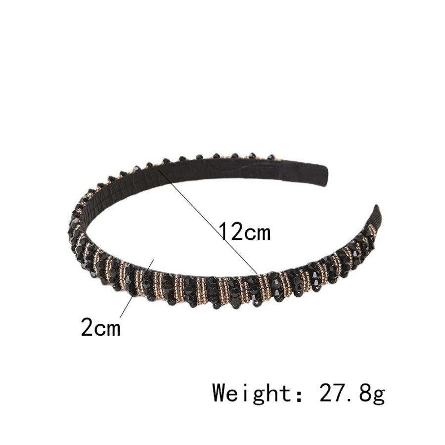 women's shiny solid color sponge hair band