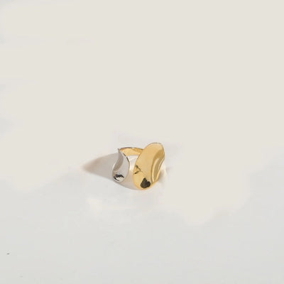Copper 14K Gold Plated Geometric Star Rings