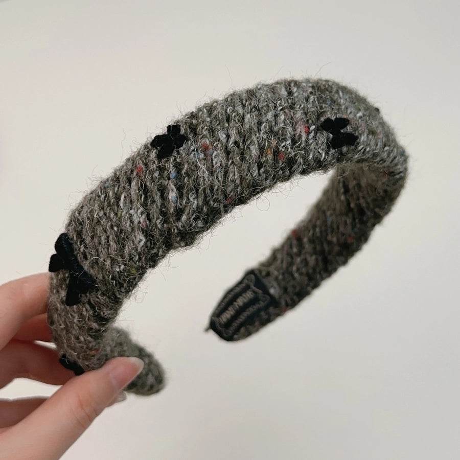 Women's Retro Simple Style Solid Color Bow Knot Cloth Hair Band