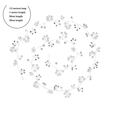 brides lengthened bridal handmade pearl hairband wedding accessories