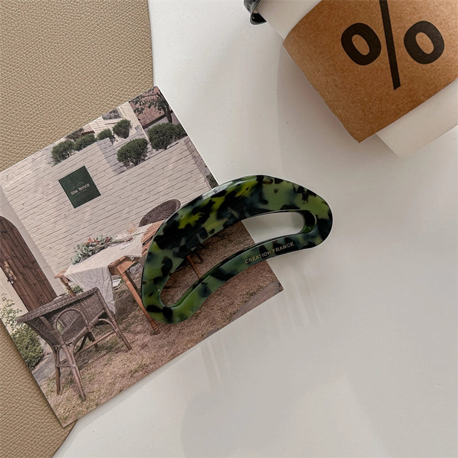 classic style color block acetic acid sheets hair claws